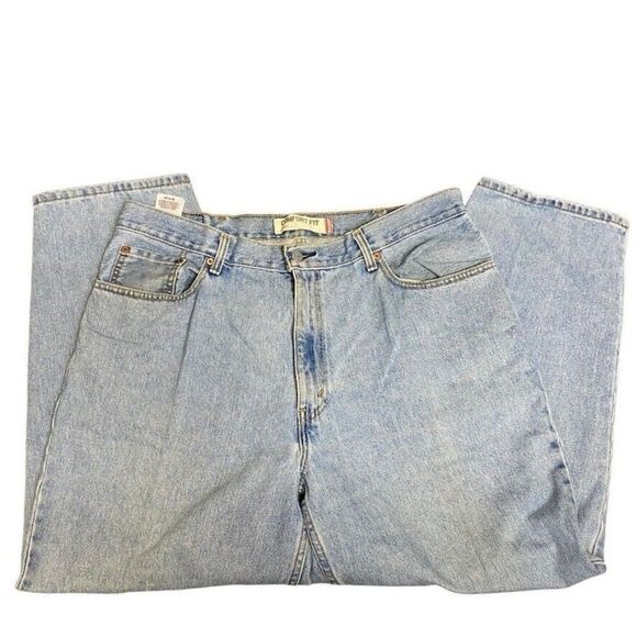 Levi's 560 Comfort Fit 38x29 Jeans Baggy Loose Tapered Leg Work Pants Stone Wash - Picture 1 of 10